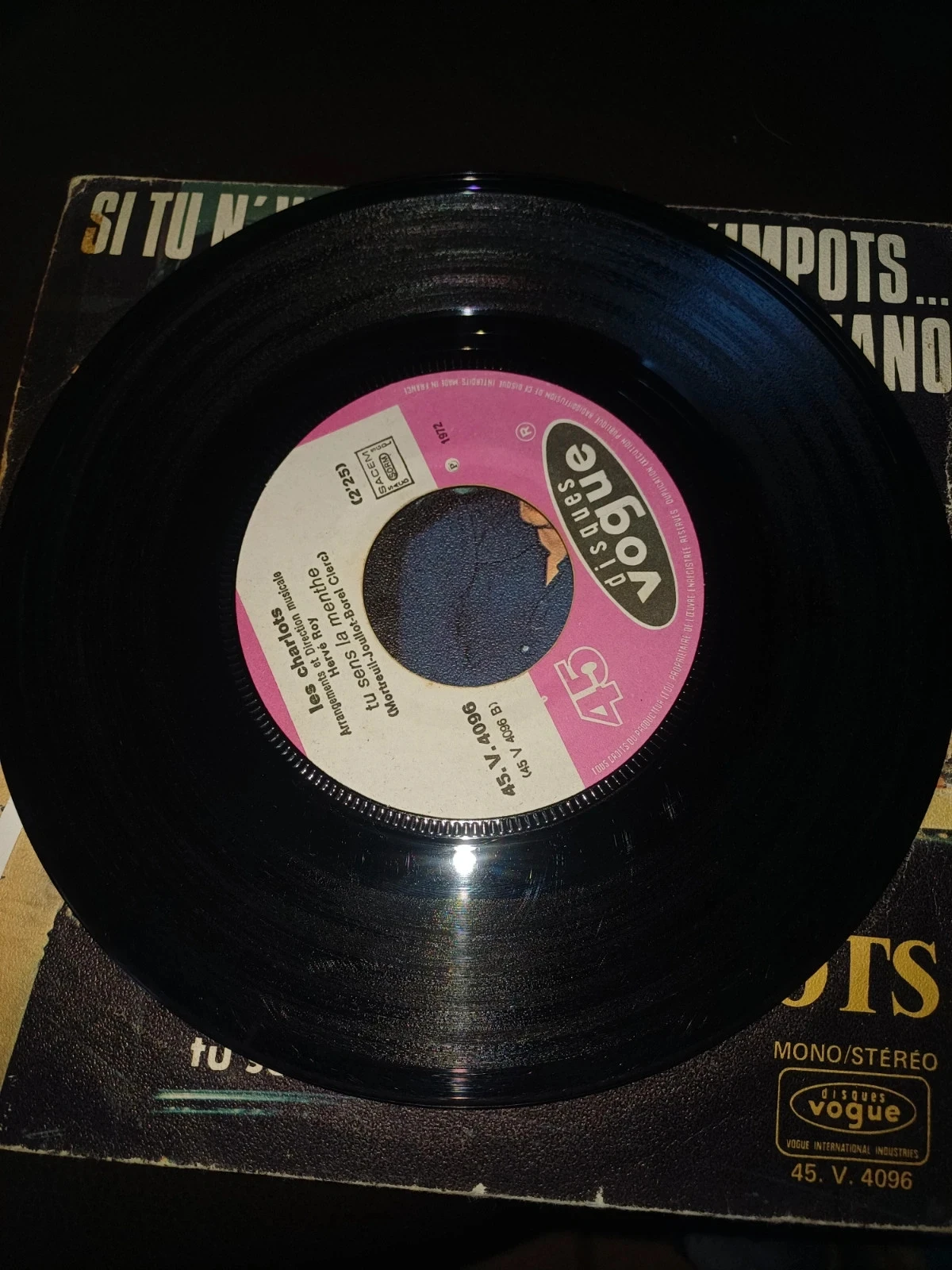 45rpm record les charlots if you don't want to pay taxes – photo 4